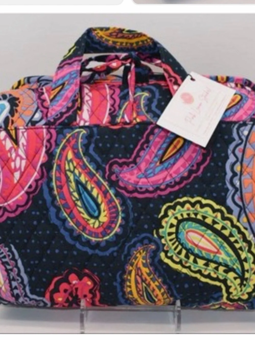 Vera Bradley paisley hanging travel organizer “twilight paisley” pattern.